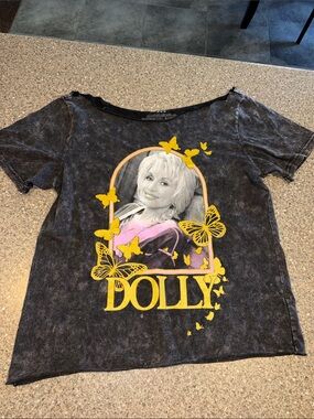 Dolly Parton cut off shirt